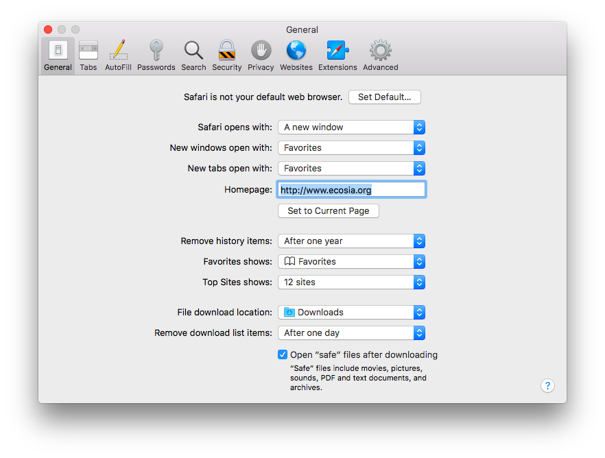 change search engine safari mac 10.15